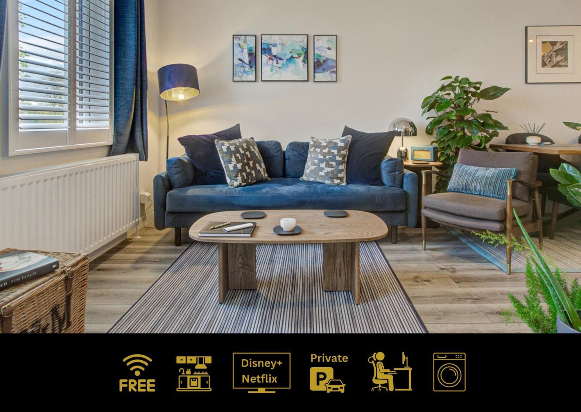 Stylish, Business Traveller Friendly Apartment, With Free Parking And Netflix Farnborough (Hampshire) Exterior foto